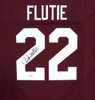 Boston College Eagles Doug Flutie Autographed Red Jersey Beckett BAS Stock #119725