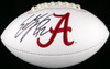 Eddie Lacy Autographed White Logo Football Alabama Crimson Tide MCS Holo Stock #124647