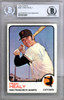 Fran Healy Autographed 1973 Topps Card #361 San Francisco Giants Beckett BAS #10210067