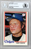Terry Forster Autographed 1978 Topps Card #347 Los Angeles Dodgers Beckett BAS #10211488