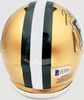 Josh Gordon Autographed Baylor Bears Gold Speed Mini Helmet Beckett BAS Stock #131616