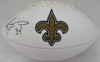 Ricky Williams Autographed New Orleans Saints White Logo Football Beckett BAS Stock #131952
