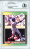 Rey Quinones Autographed 1989 Donruss Card #330 Seattle Mariners Beckett BAS #10540579