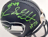 Shaquem & Shaquill Griffin Autographed Seattle Seahawks Mini Helmet In Green MCS Holo Stock #134372