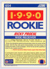 Ricky Proehl Autographed 1990 Score Card #654 Phoenix Cardinals SKU #134719