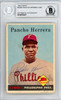 Frank "Pancho" Herrera Autographed 1958 Topps Rookie Card #433 Philadelphia Phillies Beckett BAS #10576227