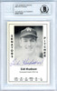 Sid Hudson Autographed 1979 Diamond Greats Card #66 Washington Senators Beckett BAS #10711637