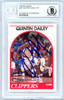 Quintin Dailey Autographed 1989-90 Hoops Card #221 Los Angeles Clippers Beckett BAS #10739125