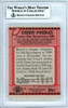 Danny Peebles Autographed 1990 Topps Card #401 Tampa Bay Buccaneers Beckett BAS #10739308