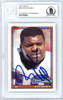 Ron Holmes Autographed 1991 Topps Card #553 Denver Broncos Beckett BAS #10739395