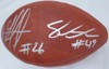 Shaquem & Shaquill Griffin Autographed Official NFL Leather Football Seattle Seahawks (Flat) MCS Holo #79415