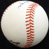 Bob Dillinger Autographed Official NL Baseball St. Louis Browns Beckett BAS #F26635