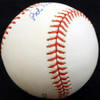 Bob Dillinger Autographed Official NL Baseball St. Louis Browns Beckett BAS #F26635