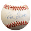 Don Gross Autographed Official NL Baseball Cincinnati Reds, Pittsburgh Pirates Beckett BAS #F26829