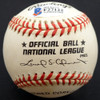 Ed Miksis Autographed Official NL Baseball Brooklyn Dodgers Beckett BAS #F27122