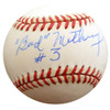 Bud Metheny Autographed Official AL Baseball New York Yankees "#3" Beckett BAS #F27155