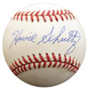 Howie Schultz Autographed Official NL Baseball Brooklyn Dodgers Beckett BAS #F27518