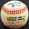 Elmer Valo Autographed Official NL Baseball Brooklyn Dodgers, New York Yankees Beckett BAS #F27765