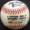 Bobby Morgan Autographed Official NL Baseball Brooklyn Dodgers Beckett BAS #F29989