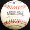 Pete Coscarart Autographed Official NL Baseball Brooklyn Dodgers, Pittsburgh Pirates Beckett BAS #E48102