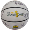 1978-79 NBA Champions Seattle Supersonics Autographed Basketball With 8 Total Signatures Including Fred Brown & Jack Sikma MCS Holo #70336