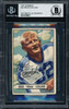 Brad "Whitie" Ecklund Autographed 1951 Bowman Rookie Card #81 New York Yankees Beckett BAS #11076617