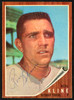Ron Kline Autographed 1962 Topps Card #216 Detroit Tigers SKU #149675