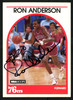 Ron Anderson Autographed 1989-90 Hoops Card #32 Philadelphia 76ers SKU #149761