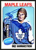 Inge Hammarstrom Autographed 1975-76 Topps Card #168 Toronto Maple Leafs SKU #149954