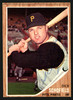 Dick Schofield Autographed 1962 Topps Card #484 Pittsburgh Pirates SKU #150016