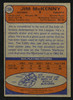 Jim McKenny Autographed 1974-75 Topps Card #198 Toronto Maple Leafs SKU #150095