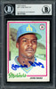 Jose Baez Autographed 1978 Topps Rookie Card #311 Seattle Mariners Beckett BAS #11317523