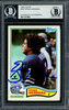 Efren Herrera Autographed 1982 Topps Card #247 Seattle Seahawks Beckett BAS #11317601