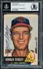 Gerry Staley Autographed 1953 Topps Card #56 St. Louis Cardinals Beckett BAS #11318705