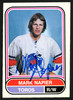 Mark Napier Autographed 1975-76 WHA O-Pee-Chee Rookie Card #78 Toronto Toros SKU #151417