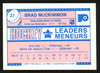 Brad McCrimmon Autographed 1987-88 Mini O-Pee-Chee Card #27 Philadelphia Flyers SKU #151755