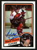 Mark Howe Autographed 1984-85 Topps Card #118 Philadelphia Flyers SKU #151773