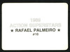 Rafael Palmeiro Autographed 1989 Action Superstars Card #10 Chicago Cubs SKU #151795