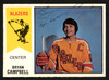 Bryan Campbell Autographed 1974-75 WHA O-Pee-Chee Card #6 Vancouver Blazers "To John" Signed Twice SKU #151899