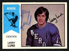 Larry Lund Autographed 1974-75 WHA O-Pee-Chee Card #22 Houston Aeros SKU #151906