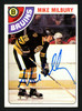 Mike Milbury Autographed 1978-79 Topps Card #59 Boston Bruins SKU #153519