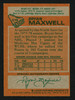 Bryan Maxwell Autographed 1978-79 Topps Rookie Card #216 Minnesota North Stars SKU #153574