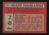 Mats Naslund Autographed 1985-86 Topps Card #102 Montreal Canadiens SKU #154147