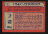 Craig Redmond Autographed 1985-86 Topps Rookie Card #121 Los Angeles Kings SKU #154155