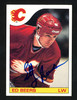 Ed Beers Autographed 1985-86 Topps Card #144 Calgary Flames SKU #154160