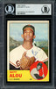 Matty Alou Autographed 1963 Topps Card #128 San Francisco Giants Beckett BAS #11481678