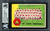 Joe Schultz, Vern Benson, Howie Pollet & Red Schoendienst Autographed 1963 Topps High Number Card #524 St. Louis Cardinals Coaches Beckett BAS #11481984