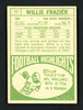 Willie Frazier Autographed 1968 Topps Card #11 San Diego Chargers SKU #156983