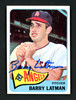 Barry Latman Autographed 1965 Topps Card #307 California Angels SKU #157115