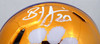 Brian Dawkins Autographed Clemson Tigers Orange Chrome Speed Mini Helmet (Smudged) Beckett BAS #Q01964